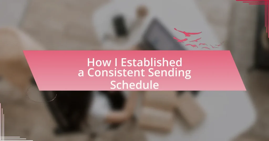 How I Established a Consistent Sending Schedule