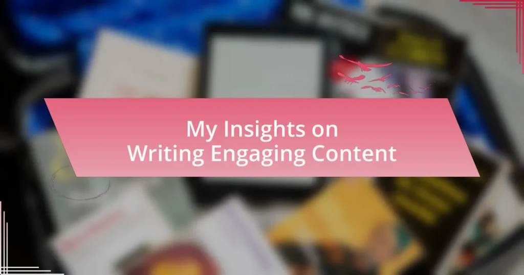My Insights on Writing Engaging Content
