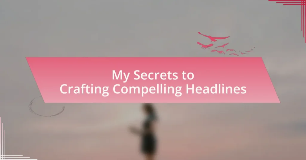 My Secrets to Crafting Compelling Headlines